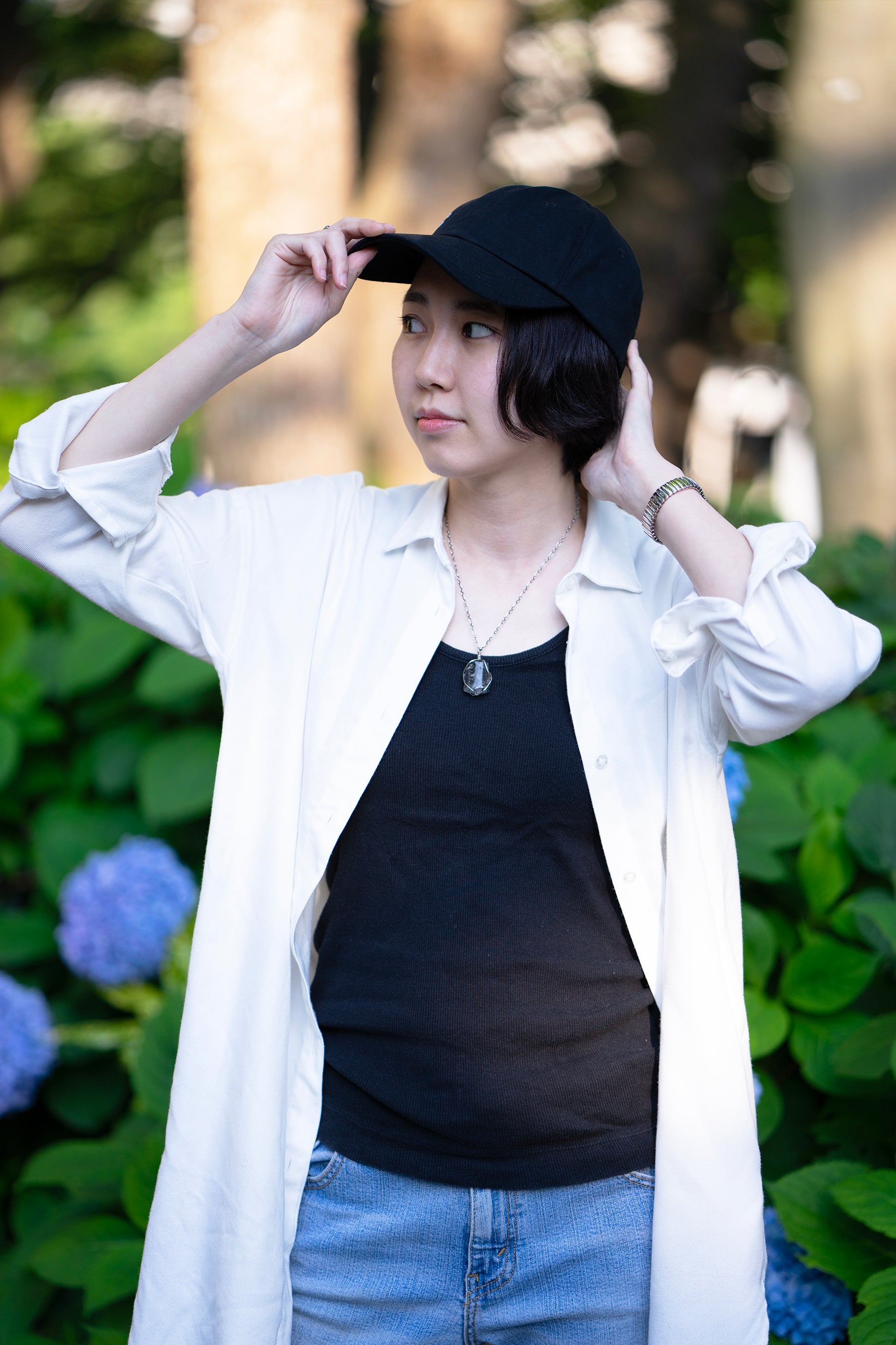 着用：Mamiko Oda（小田満美子）× Judy On The Roof. MAMIKO ODA GLITCH BASS CLEF CAP（着用）4｜Oda Judy Shop