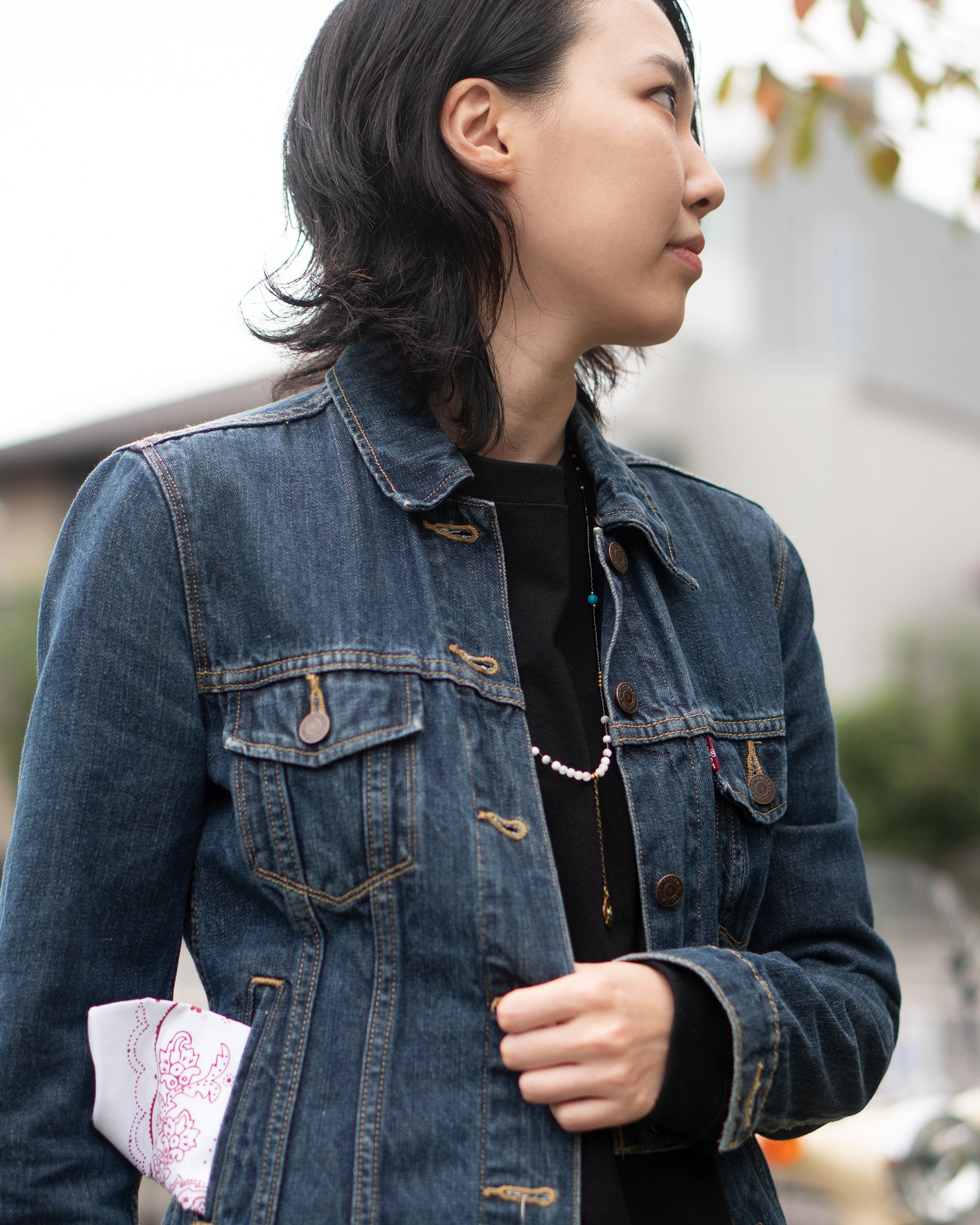 着用：Mamiko Oda（小田満美子）× Judy On The Roof. MAMIKO ODA MINI BANDANA（着用）3｜Oda Judy Shop