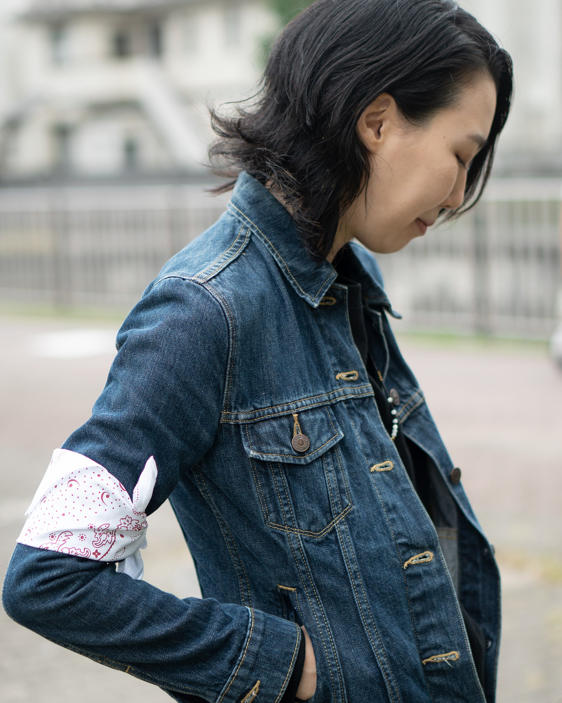 着用：Mamiko Oda（小田満美子）× Judy On The Roof. MAMIKO ODA MINI BANDANA（着用）2｜Oda Judy Shop