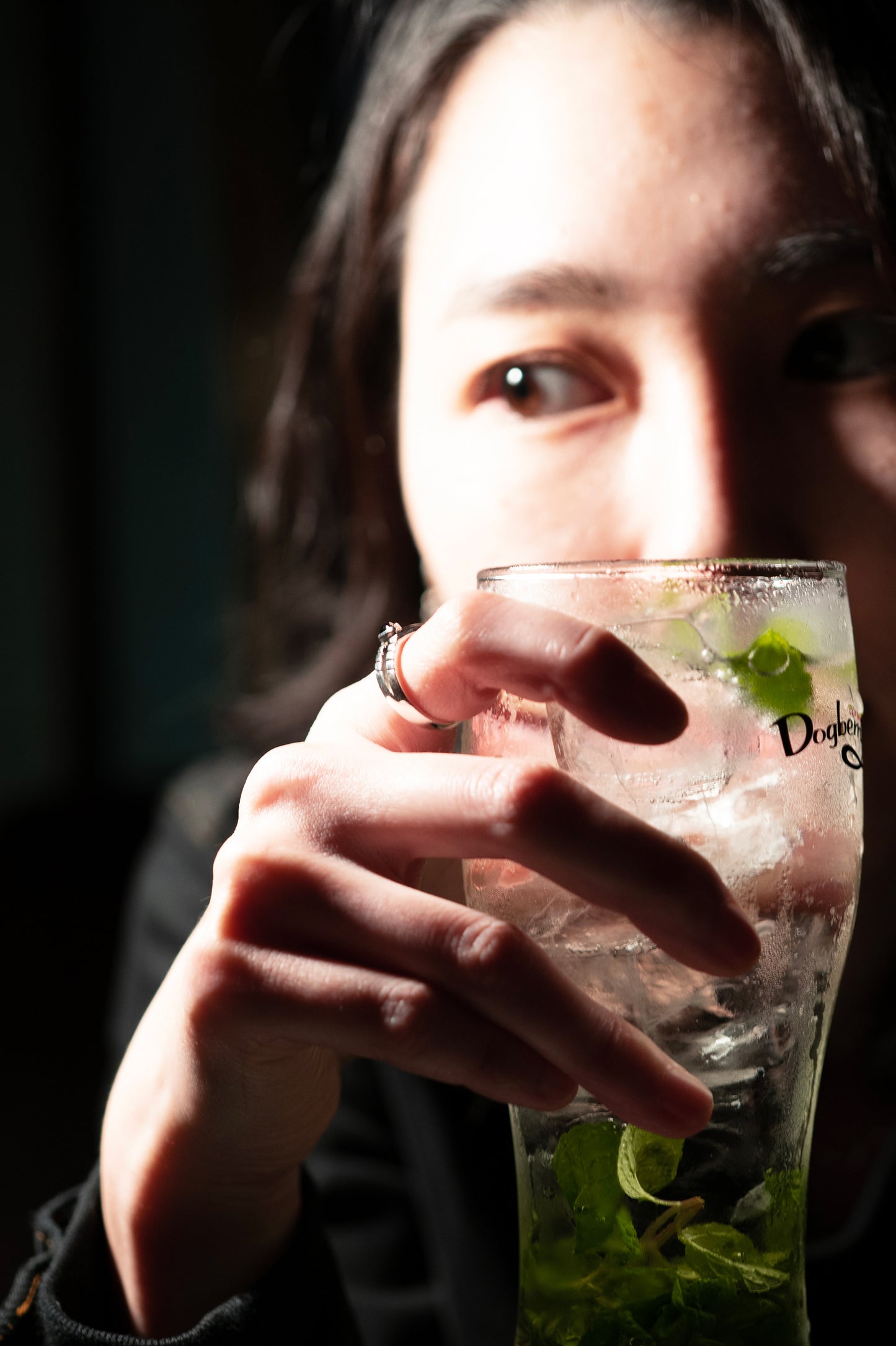 MAMIKO ODA BROCANTE RING / FOUR STRINGS LONDON BLUE ONYX (SILVER)