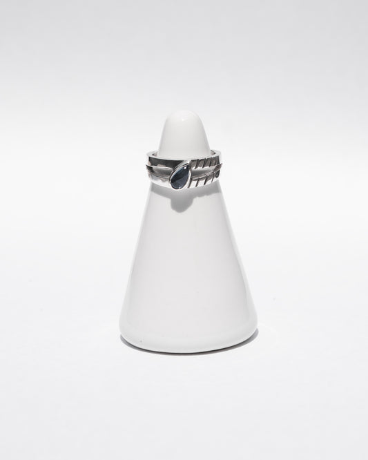 MAMIKO ODA BROCANTE RING / FOUR STRINGS LONDON BLUE TOPAZ (SILVER)