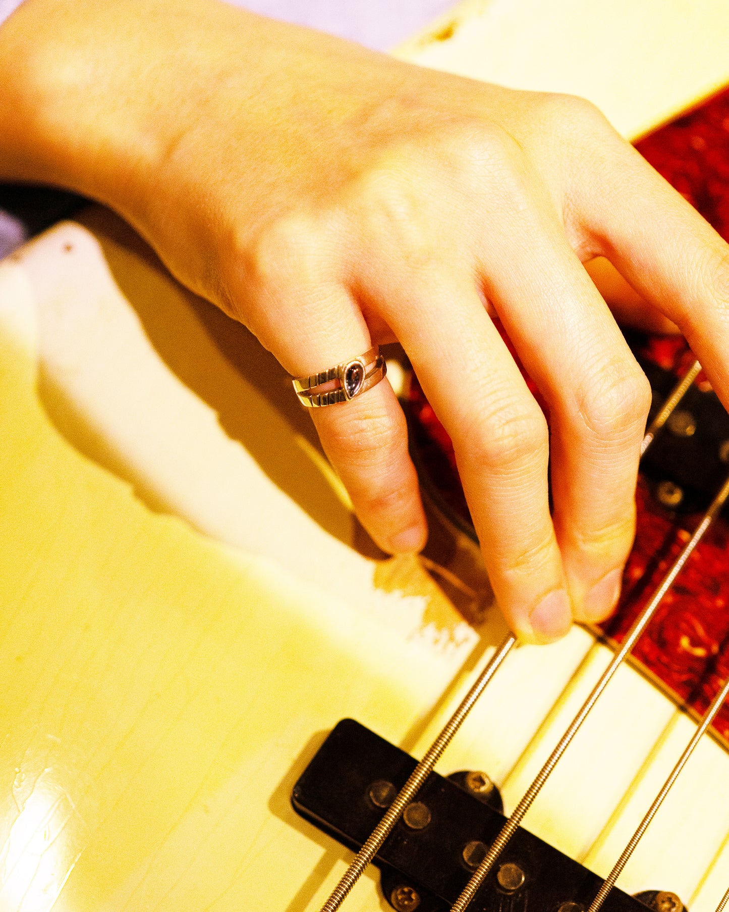 MAMIKO ODA BROCANTE RING / FOUR STRINGS LONDON BLUE TOPAZ (SILVER)