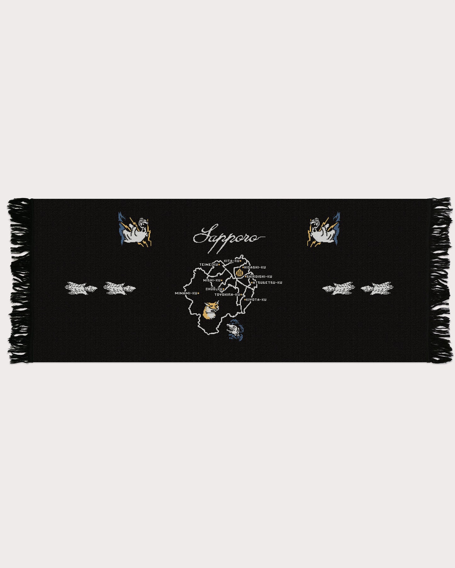 Mamiko Oda（小田満美子）× Judy On The Roof. MAMIKO ODA SOUVENIR JACQUARD KNIT STALL｜BLACK｜Oda Judy Shop 1