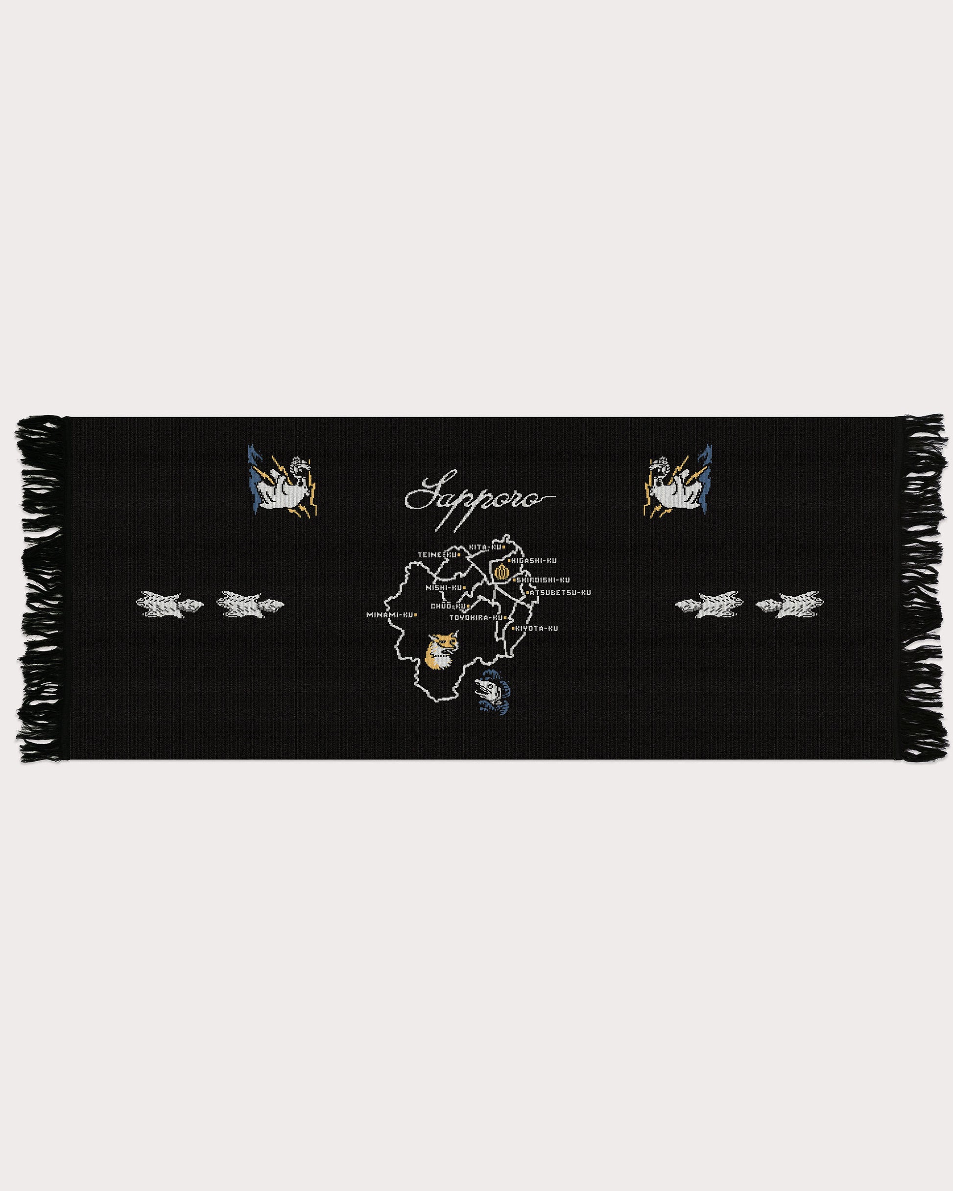 Mamiko Oda（小田満美子）× Judy On The Roof. MAMIKO ODA SOUVENIR JACQUARD KNIT STALL｜BLACK｜Oda Judy Shop 1