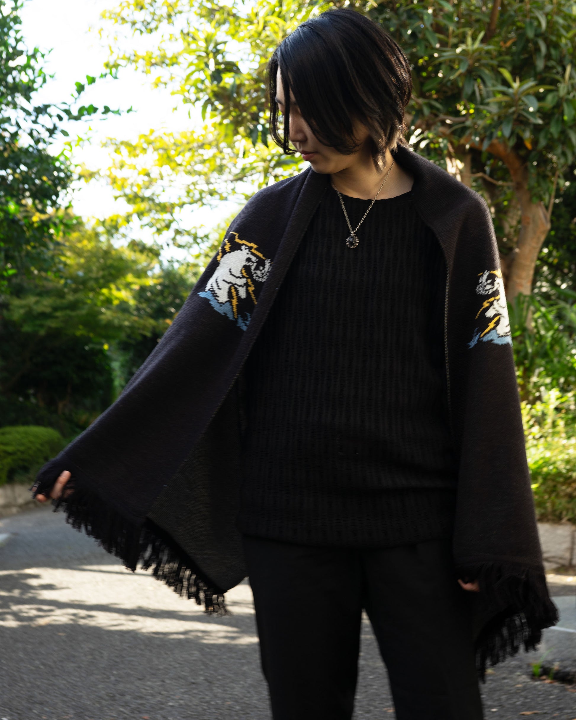 着用：Mamiko Oda（小田満美子）× Judy On The Roof. MAMIKO ODA SOUVENIR JACQUARD KNIT STALL（着用）6｜Oda Judy Shop