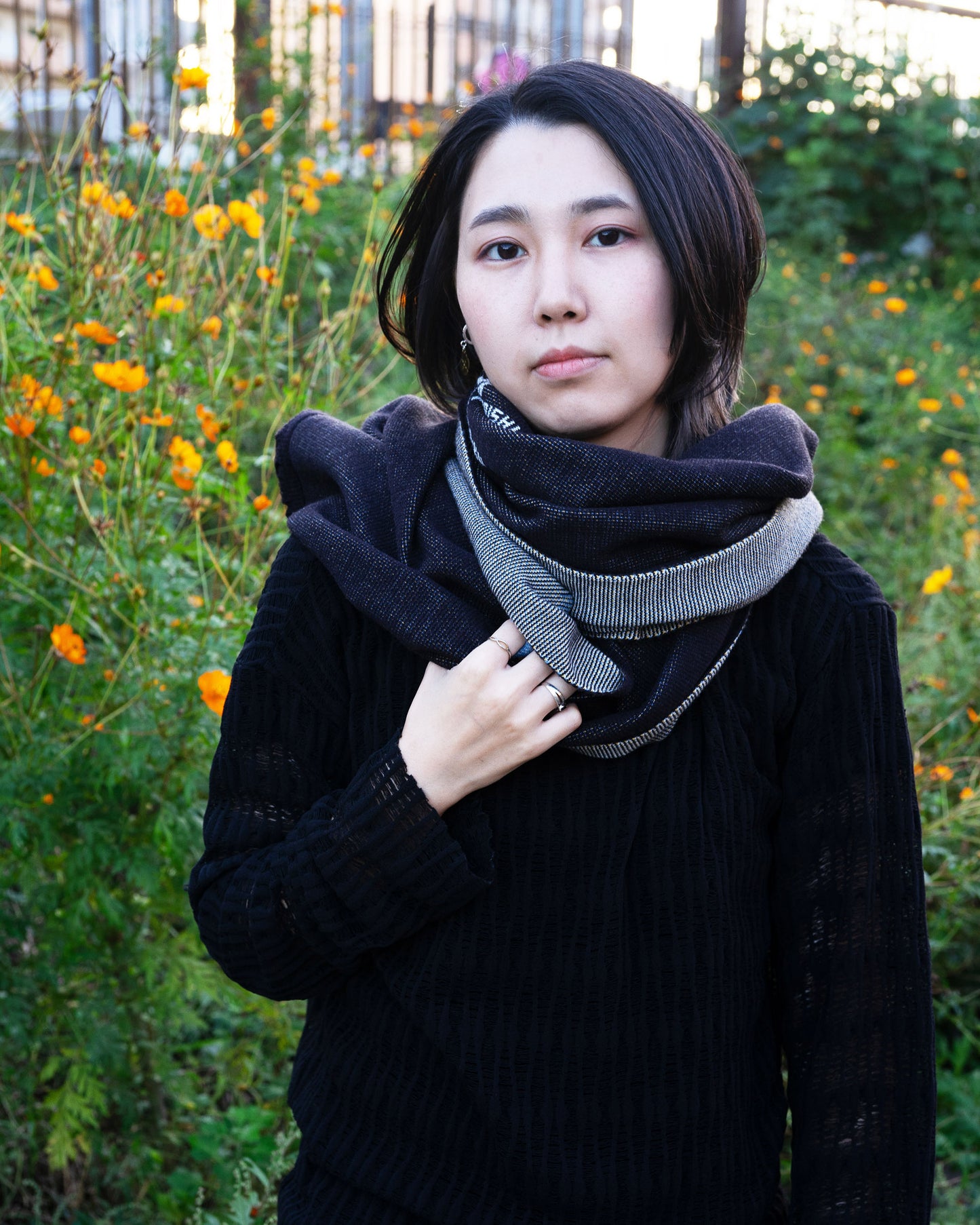 着用：Mamiko Oda（小田満美子）× Judy On The Roof. MAMIKO ODA SOUVENIR JACQUARD KNIT STALL（着用）3｜Oda Judy Shop