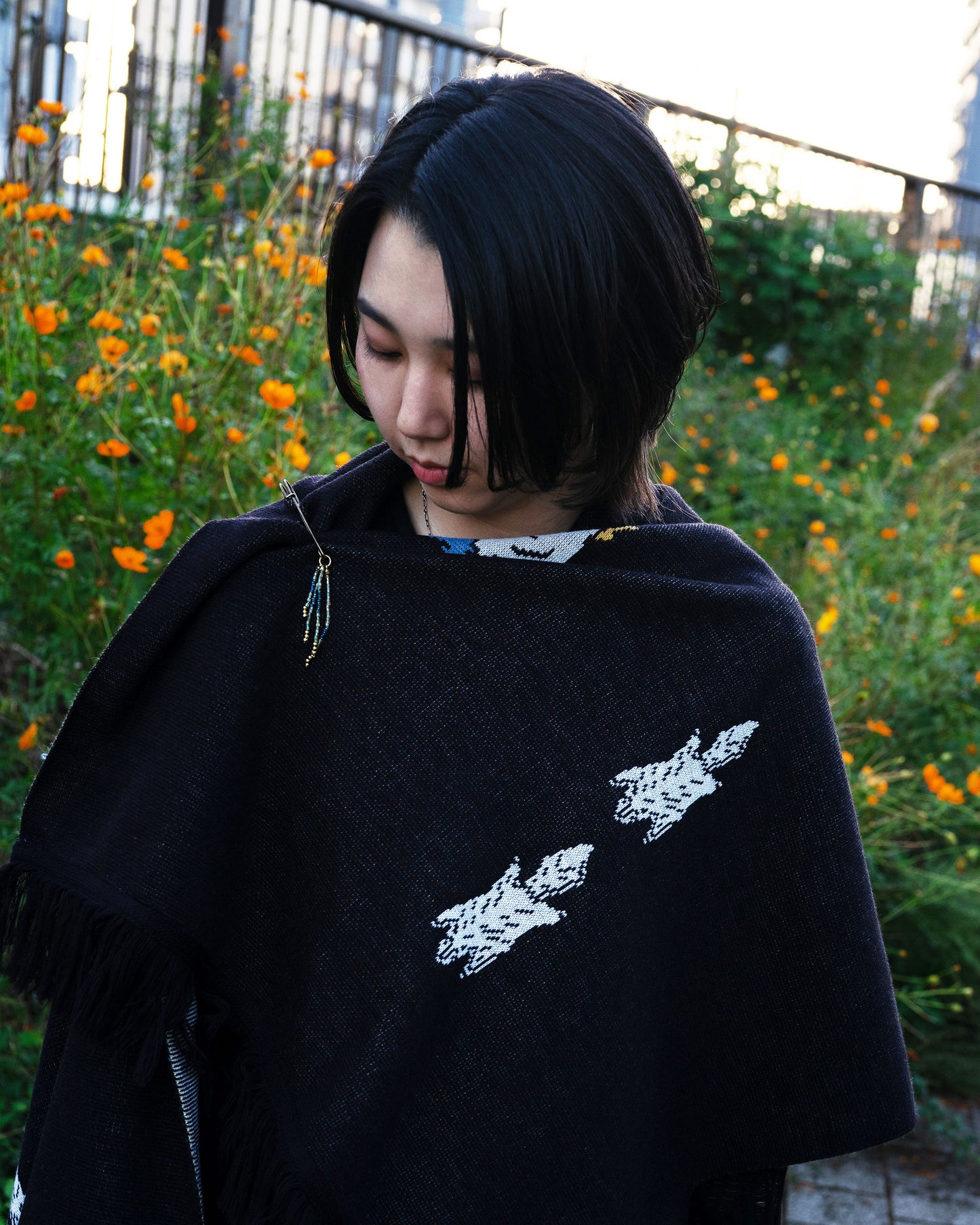 着用：Mamiko Oda（小田満美子）× Judy On The Roof. MAMIKO ODA SOUVENIR JACQUARD KNIT STALL（着用）5｜Oda Judy Shop