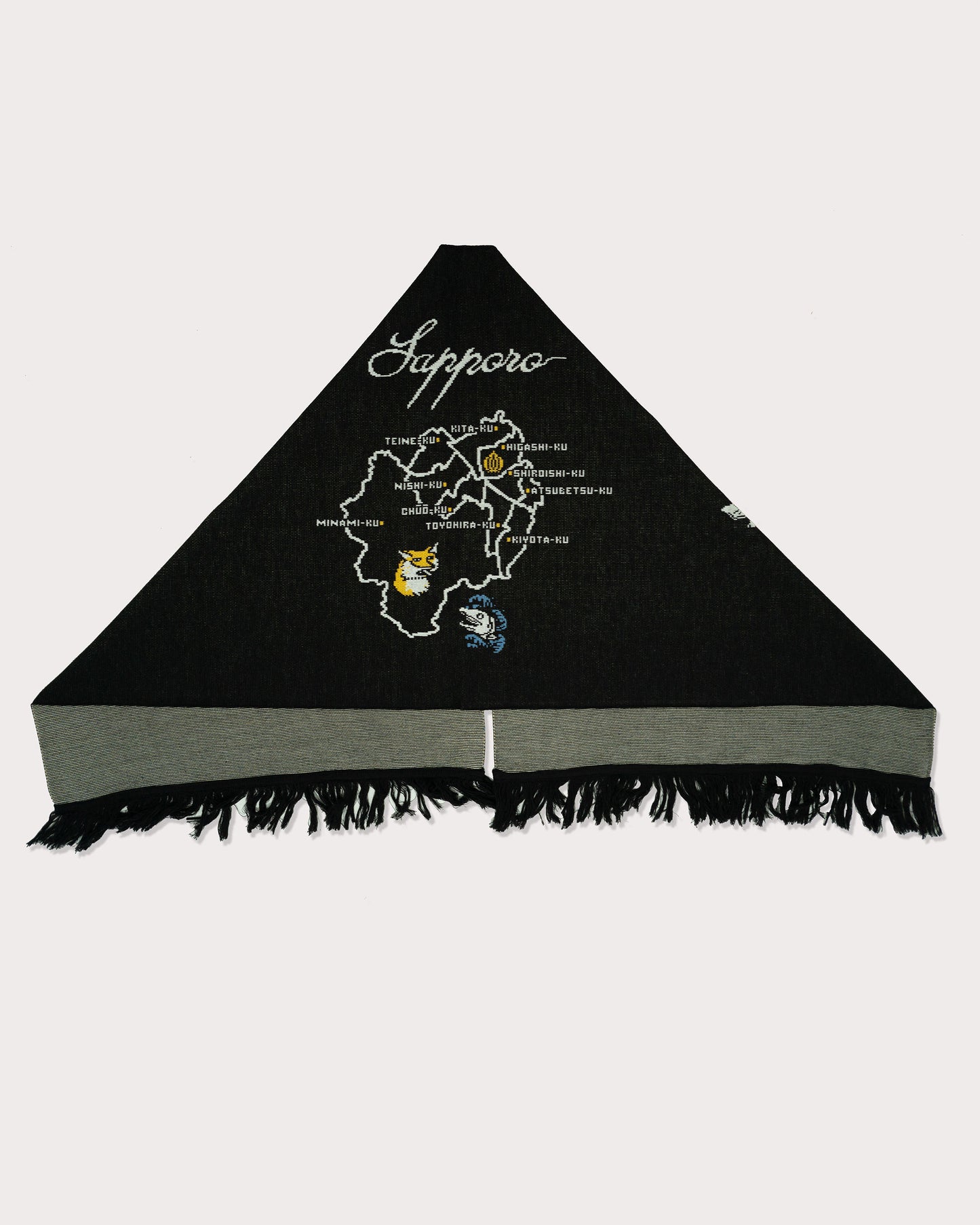 Mamiko Oda（小田満美子）× Judy On The Roof. MAMIKO ODA SOUVENIR JACQUARD KNIT STALL｜BLACK｜Oda Judy Shop 3