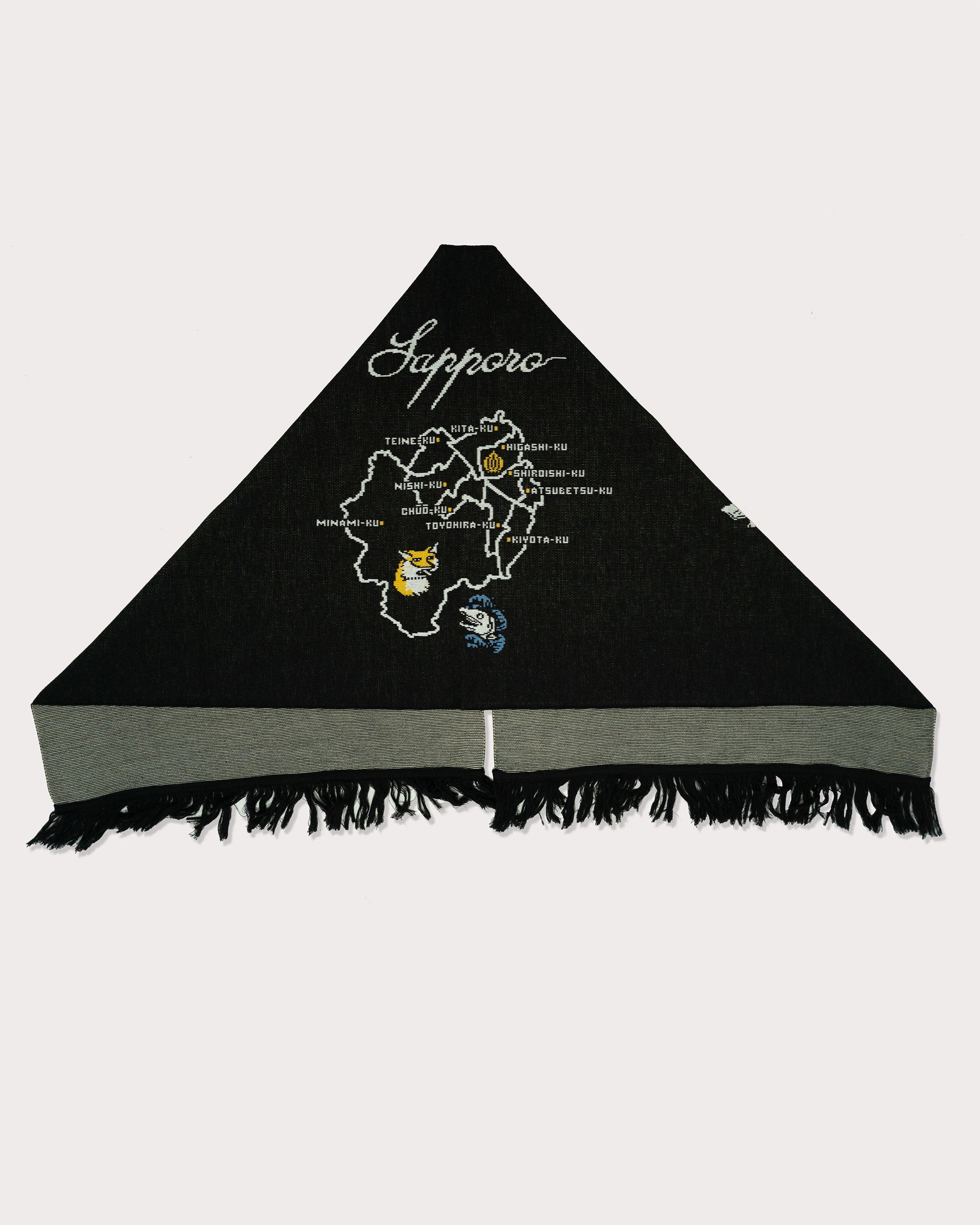 Mamiko Oda（小田満美子）× Judy On The Roof. MAMIKO ODA SOUVENIR JACQUARD KNIT STALL｜BLACK｜Oda Judy Shop 3