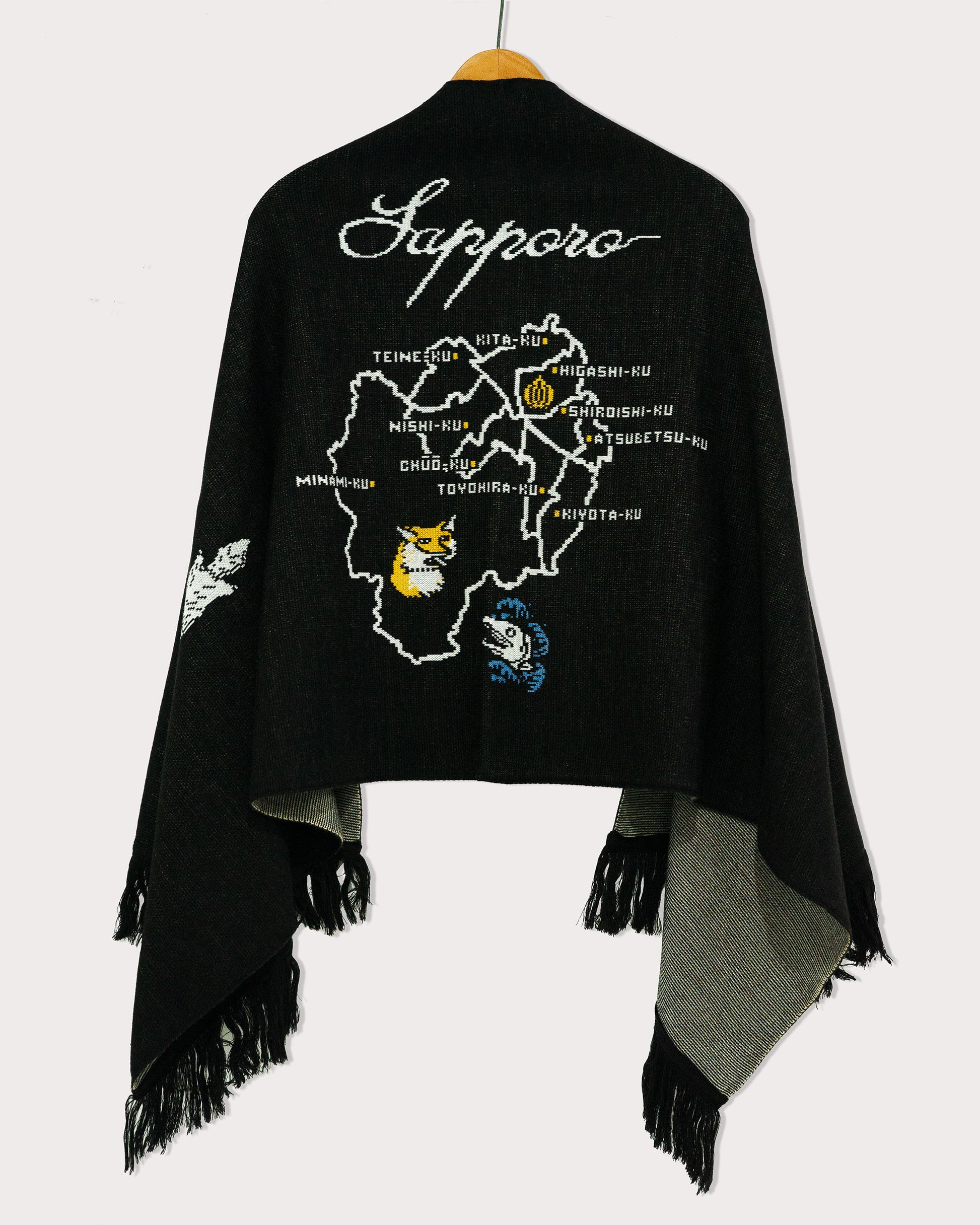 Mamiko Oda（小田満美子）× Judy On The Roof. MAMIKO ODA SOUVENIR JACQUARD KNIT STALL｜BLACK｜Oda Judy Shop 5