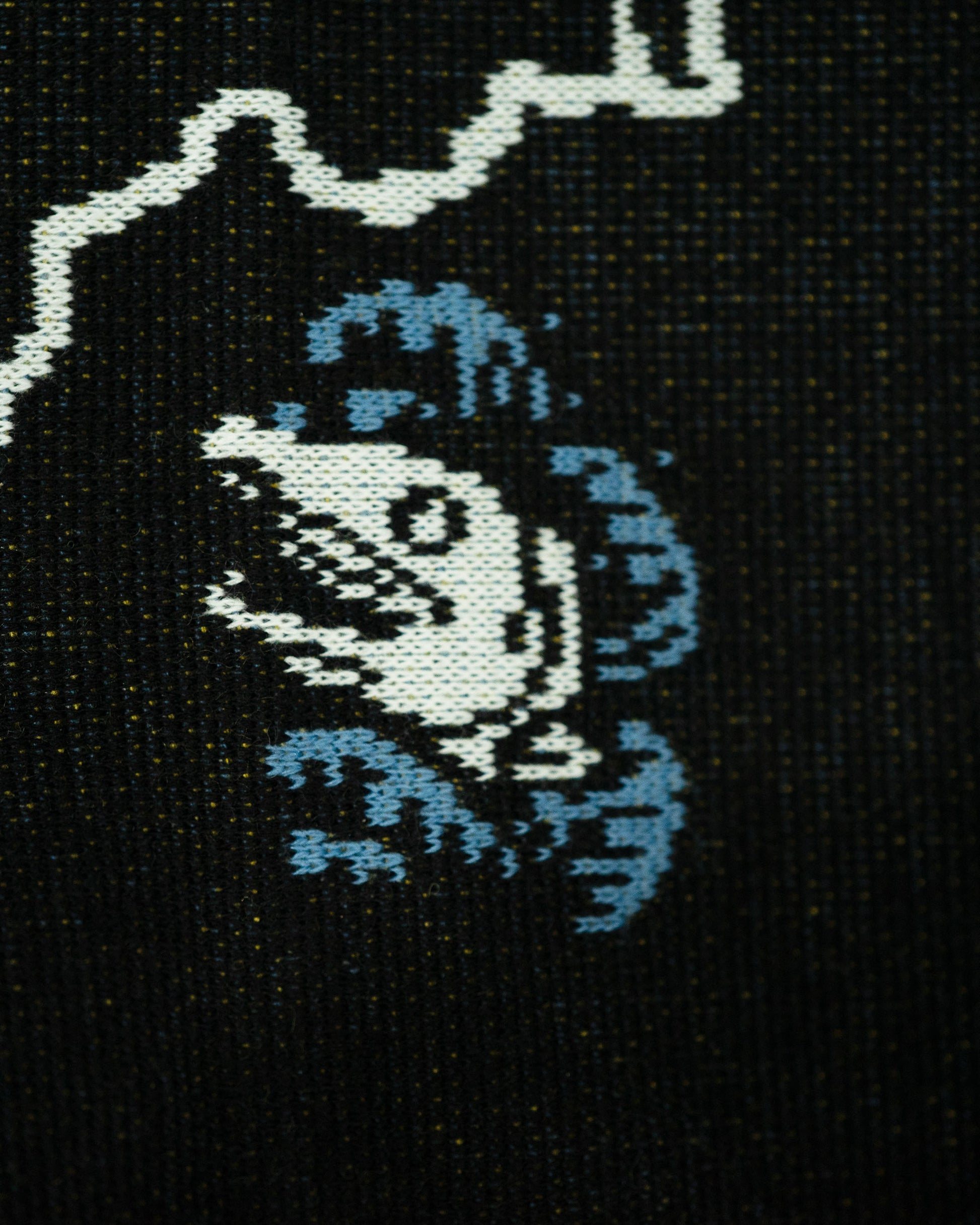 Mamiko Oda（小田満美子）× Judy On The Roof. MAMIKO ODA SOUVENIR JACQUARD KNIT STALL｜BLACK｜Oda Judy Shop 7