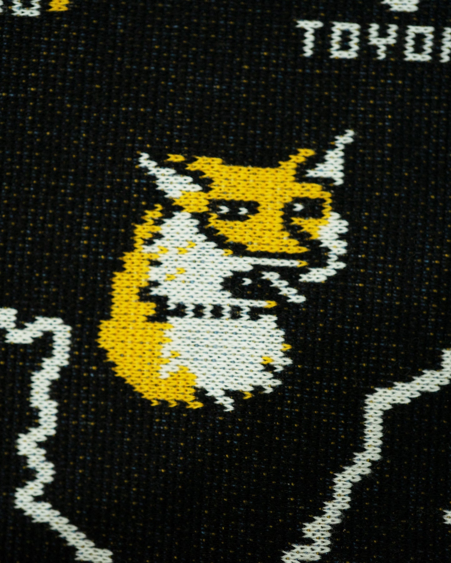 Mamiko Oda（小田満美子）× Judy On The Roof. MAMIKO ODA SOUVENIR JACQUARD KNIT STALL｜BLACK｜Oda Judy Shop 11