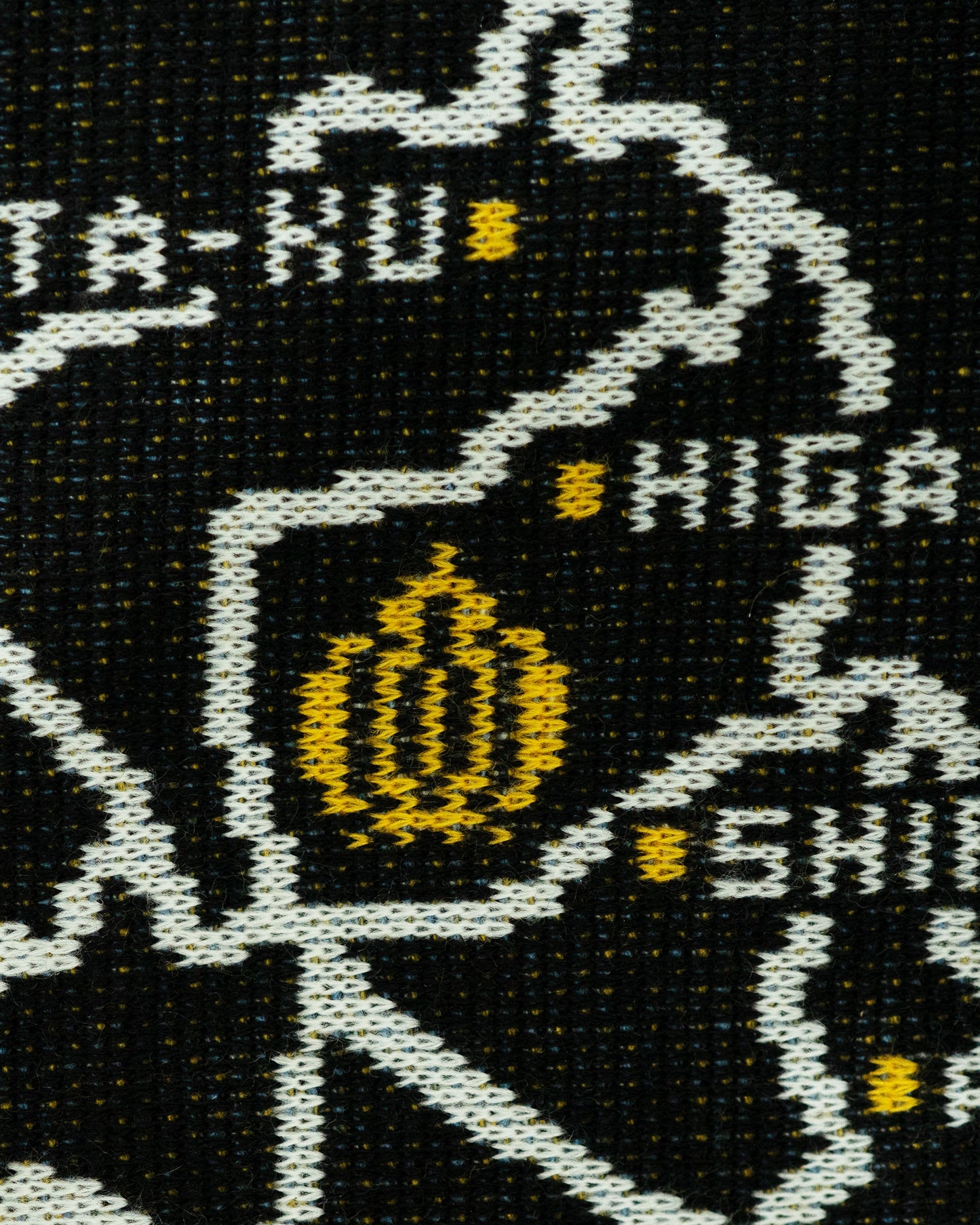 Mamiko Oda（小田満美子）× Judy On The Roof. MAMIKO ODA SOUVENIR JACQUARD KNIT STALL｜BLACK｜Oda Judy Shop 10