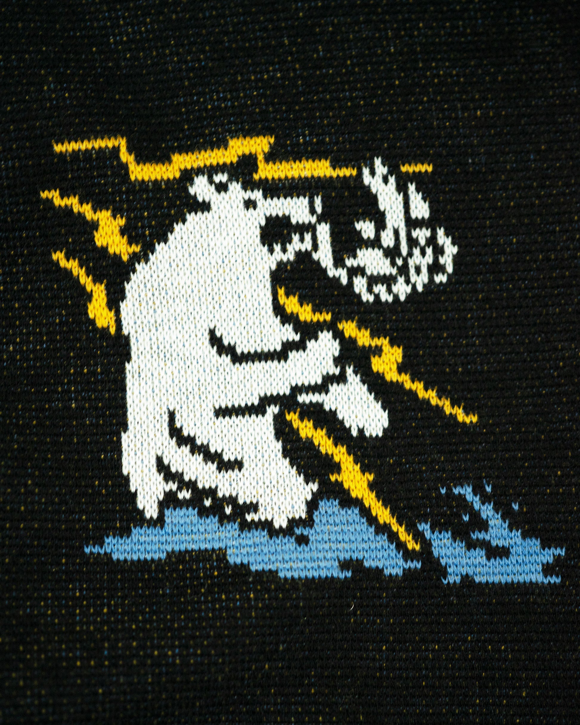 Mamiko Oda（小田満美子）× Judy On The Roof. MAMIKO ODA SOUVENIR JACQUARD KNIT STALL｜BLACK｜Oda Judy Shop 6