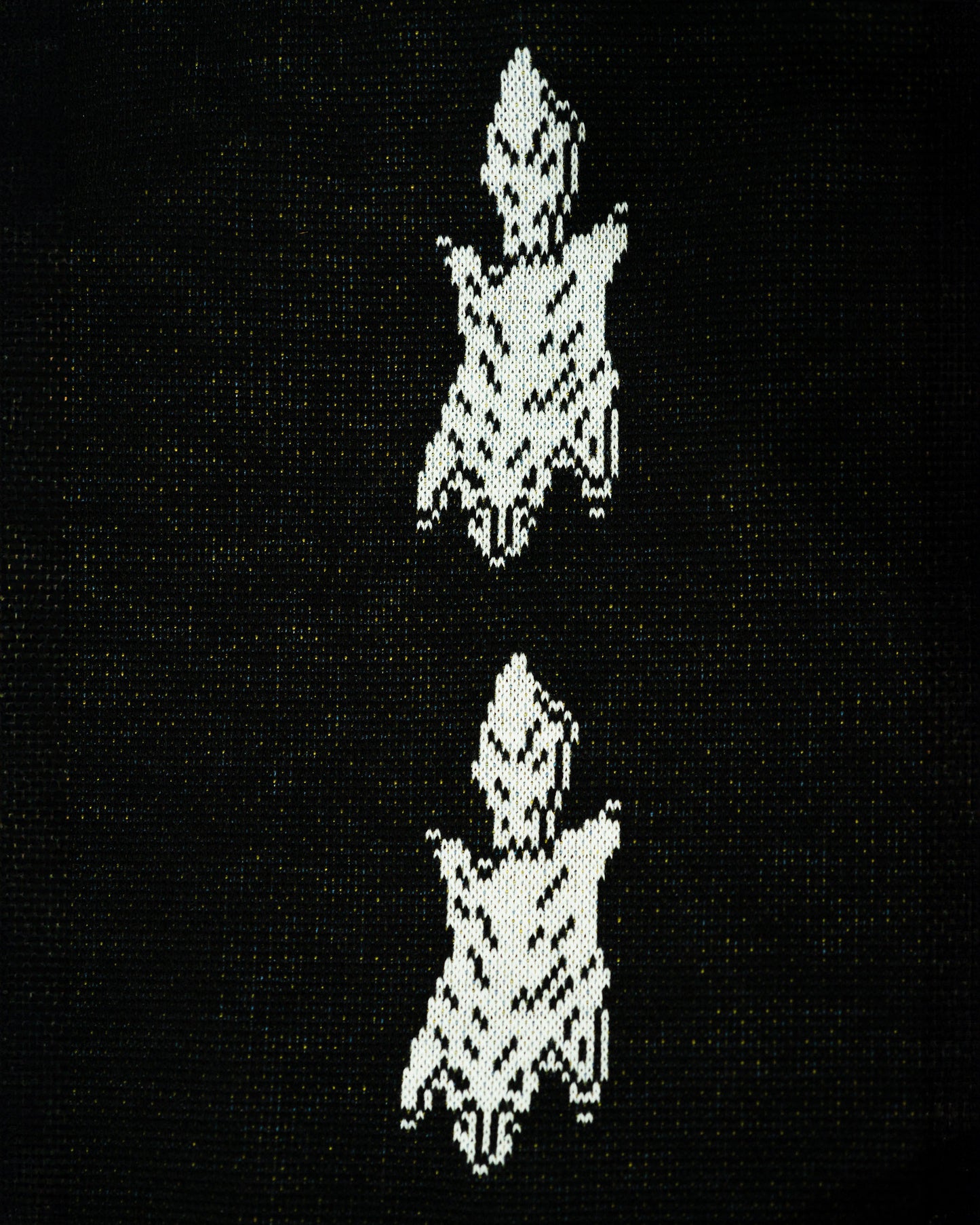 Mamiko Oda（小田満美子）× Judy On The Roof. MAMIKO ODA SOUVENIR JACQUARD KNIT STALL｜BLACK｜Oda Judy Shop 8