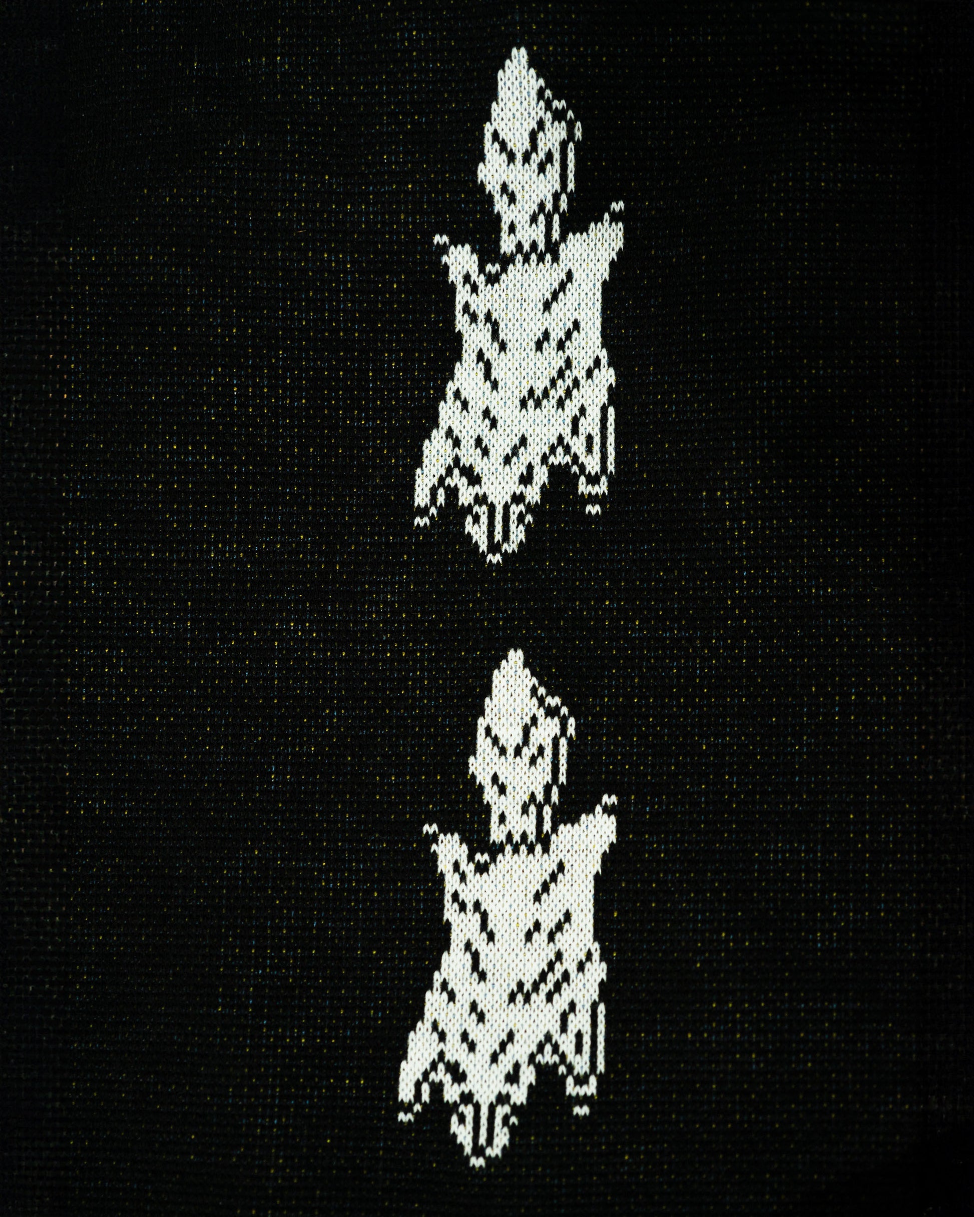 Mamiko Oda（小田満美子）× Judy On The Roof. MAMIKO ODA SOUVENIR JACQUARD KNIT STALL｜BLACK｜Oda Judy Shop 8