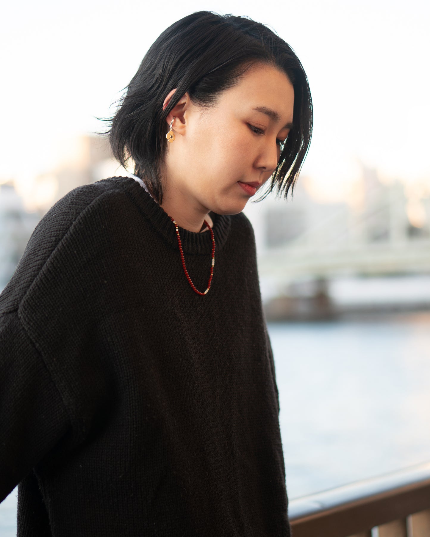 Mamiko Oda（小田満美子）× Judy On The Roof. ビーズネックレス（着用）2