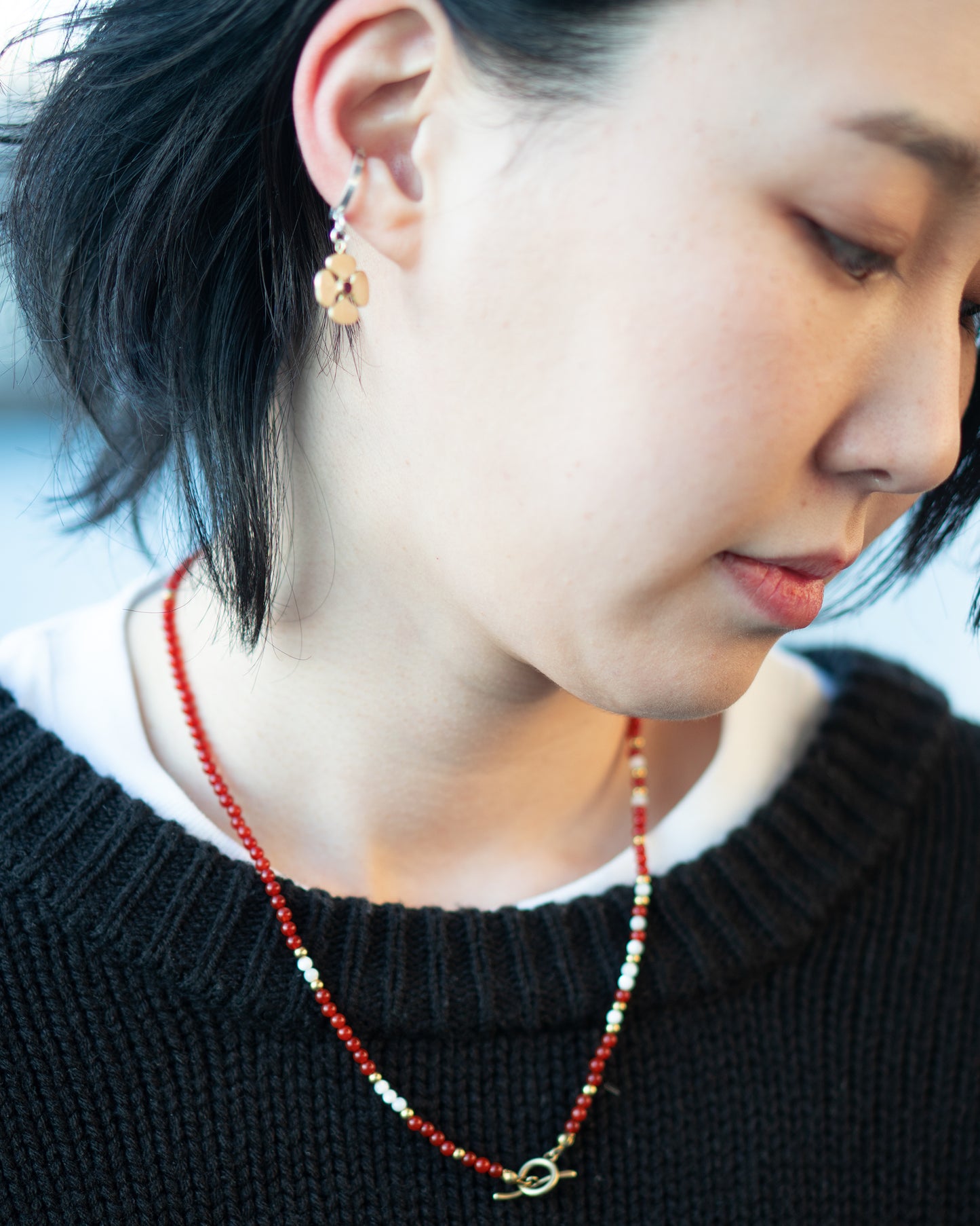 Mamiko Oda（小田満美子）× Judy On The Roof. ビーズネックレス（着用）4