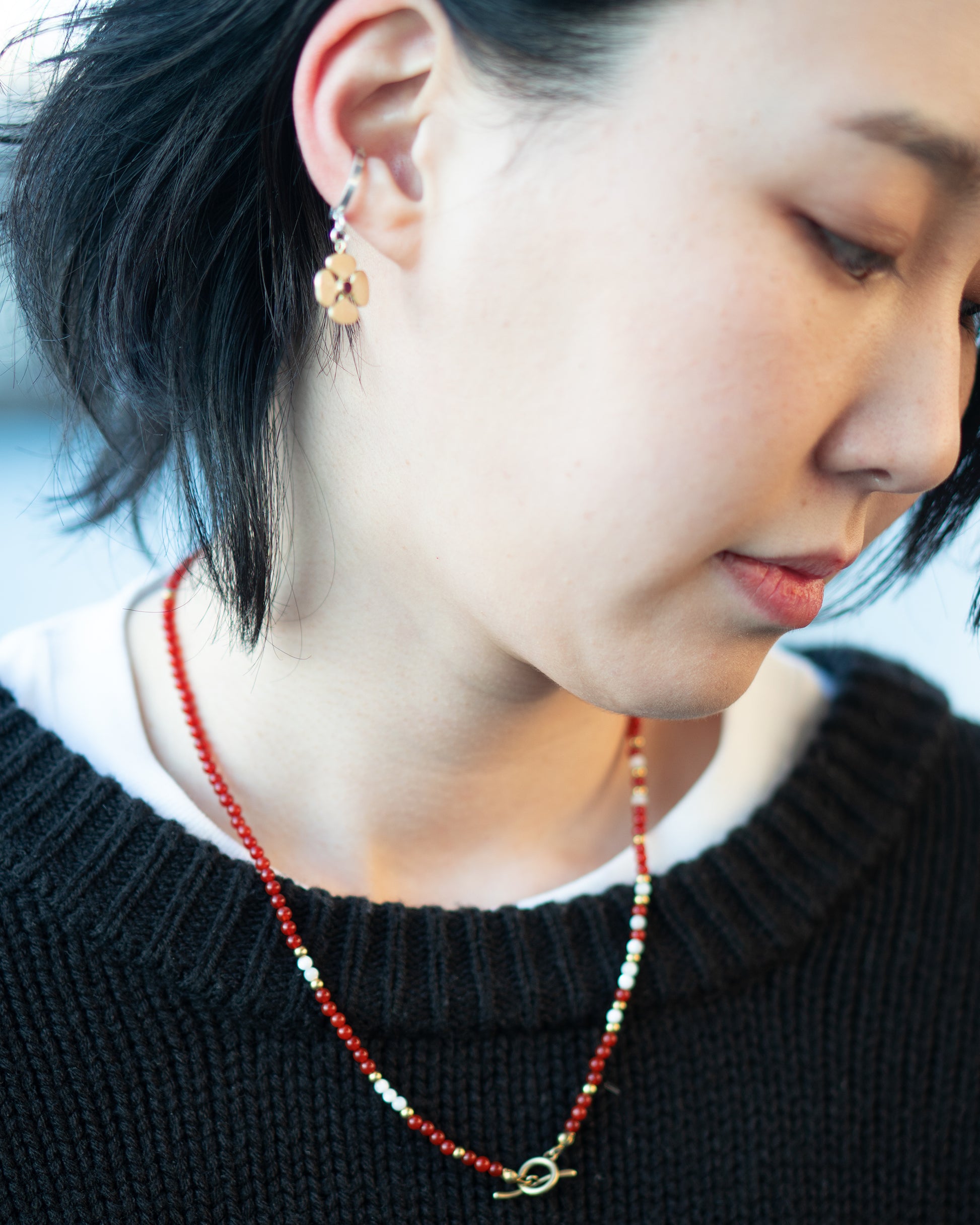 Mamiko Oda（小田満美子）× Judy On The Roof. ビーズネックレス（着用）4