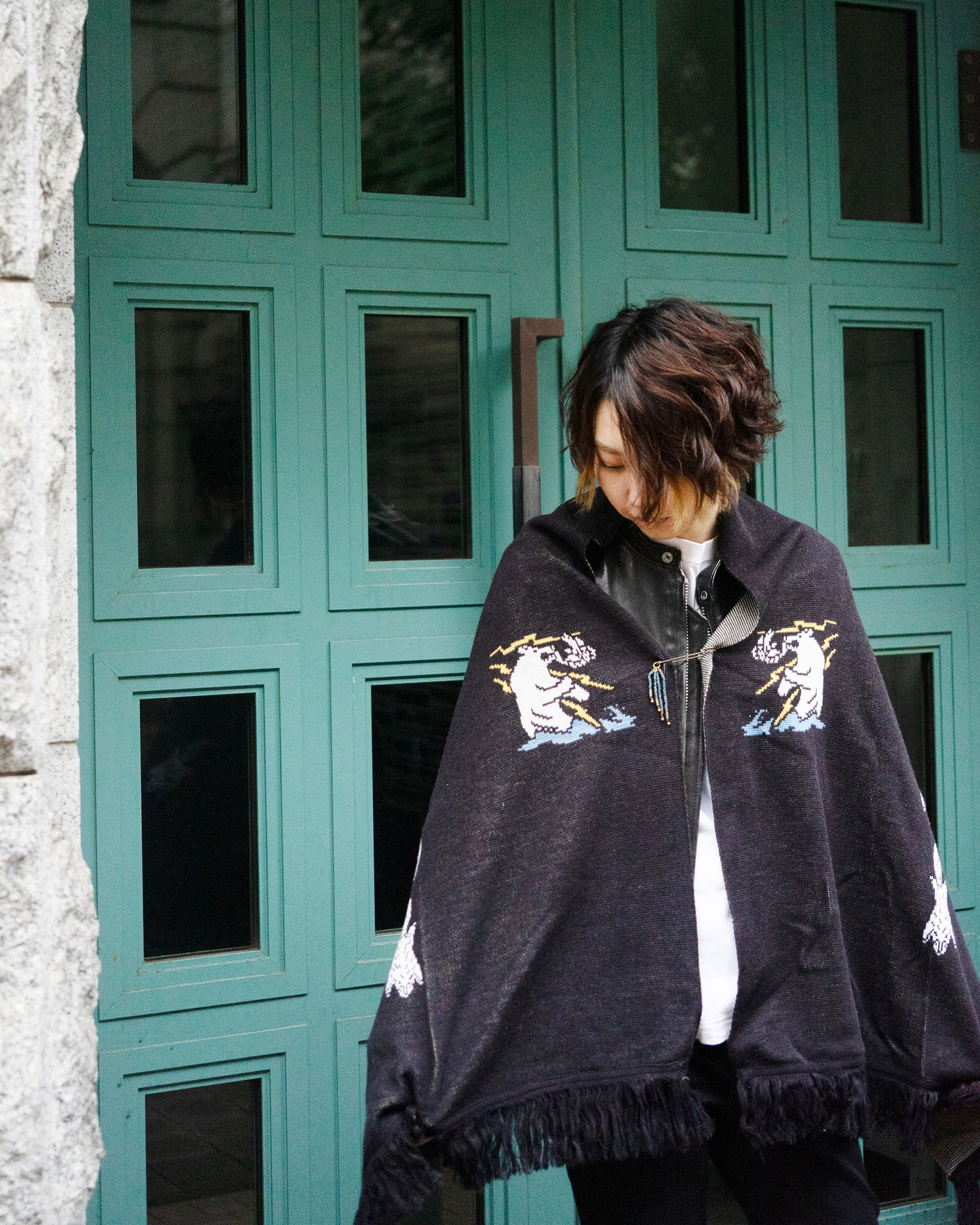 着用：Mamiko Oda（小田満美子）× Judy On The Roof. MAMIKO ODA SOUVENIR JACQUARD KNIT STALL（着用）16｜Oda Judy Shop