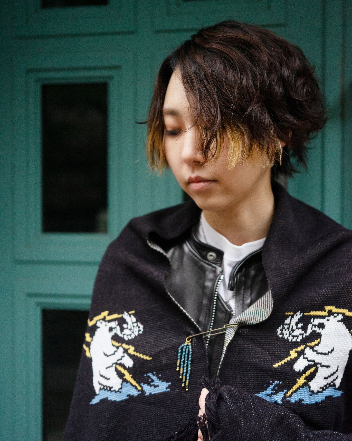 着用：Mamiko Oda（小田満美子）× Judy On The Roof. MAMIKO ODA SOUVENIR JACQUARD KNIT STALL（着用）17｜Oda Judy Shop