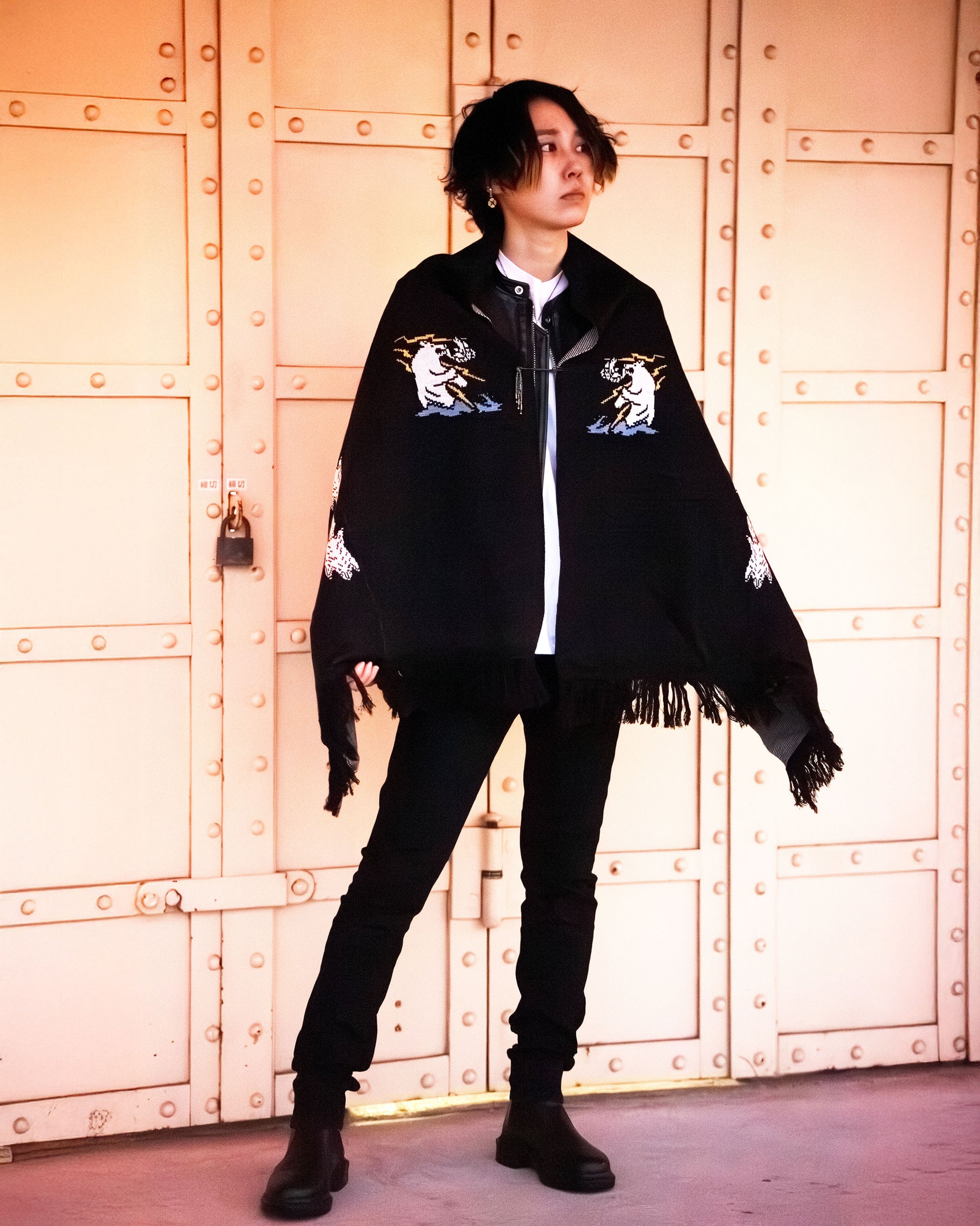 着用：Mamiko Oda（小田満美子）× Judy On The Roof. MAMIKO ODA SOUVENIR JACQUARD KNIT STALL（着用）22｜Oda Judy Shop