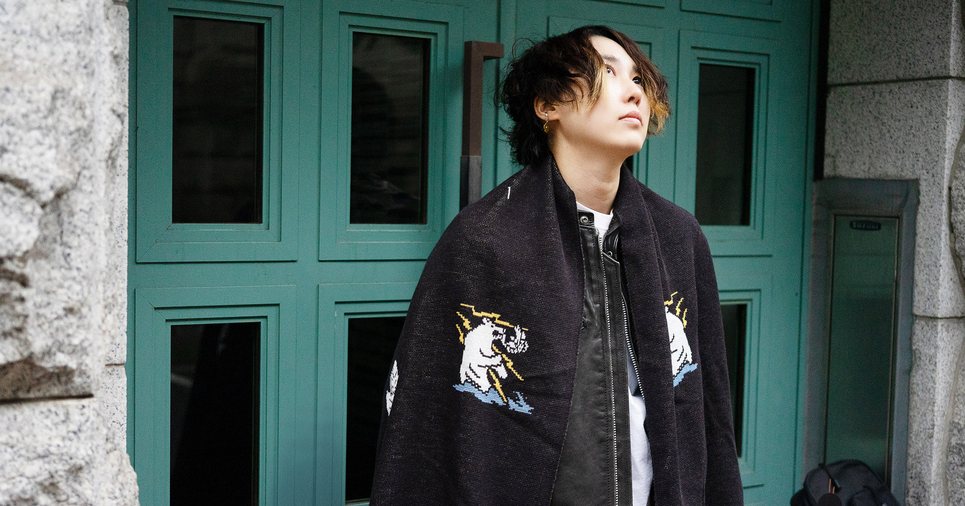 着用：Mamiko Oda（小田満美子）× Judy On The Roof. MAMIKO ODA SOUVENIR JACQUARD KNIT STALL（着用）23｜Oda Judy Shop