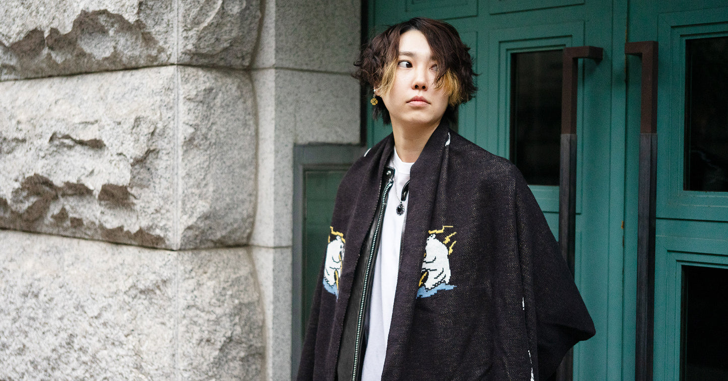 着用：Mamiko Oda（小田満美子）× Judy On The Roof. MAMIKO ODA SOUVENIR JACQUARD KNIT STALL（着用）24｜Oda Judy Shop