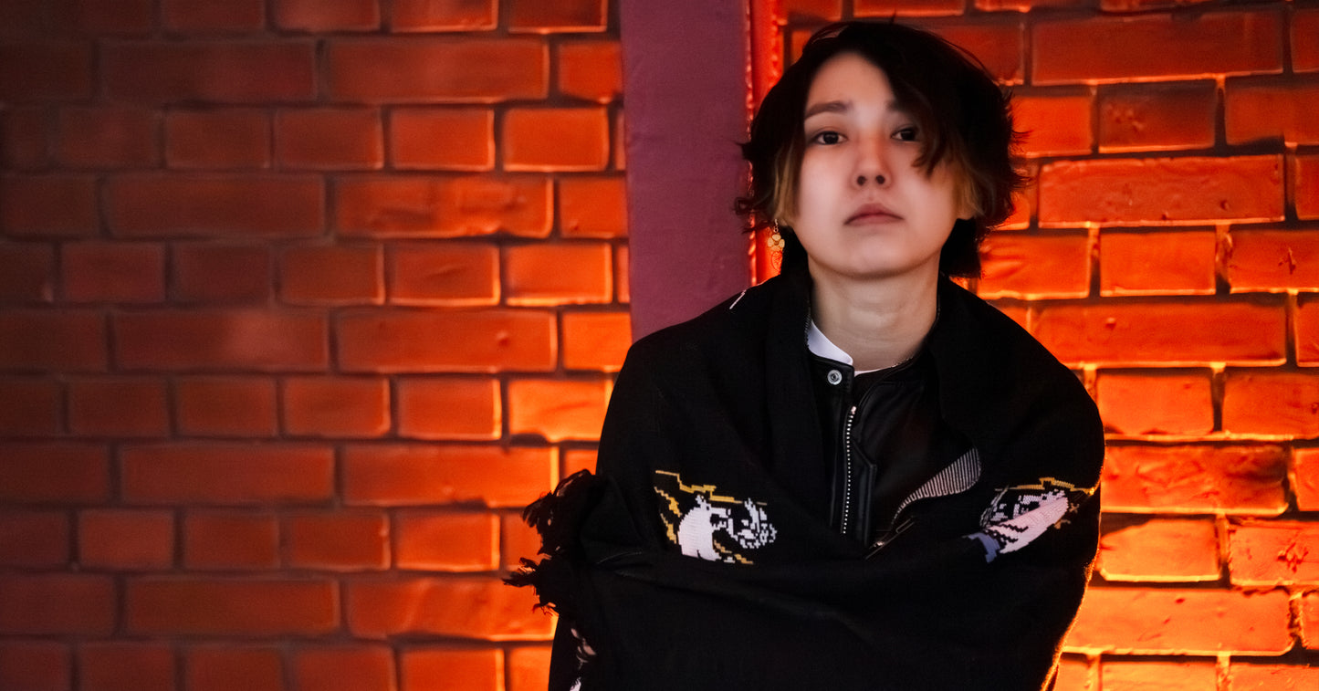 着用：Mamiko Oda（小田満美子）× Judy On The Roof. MAMIKO ODA SOUVENIR JACQUARD KNIT STALL（着用）29｜Oda Judy Shop